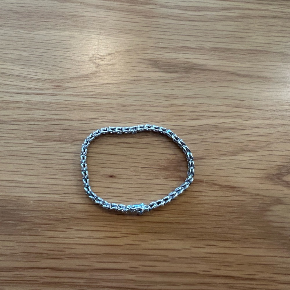Kay Jewelers Sterling Silver Tennis Bracelet - Picture 11 of 12